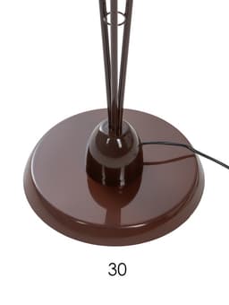 Торшер напольный BayerLux «Лепесток», 3×15 Вт, E27, коричневый, 28×28×153 см