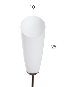 Торшер напольный BayerLux «Лепесток», 3×15 Вт, E27, коричневый, 28×28×153 см