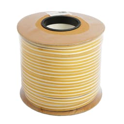 Уплотнитель резиновый ТУНДРА, профиль D, размер 9×8 мм, белый, в катушке 100 м