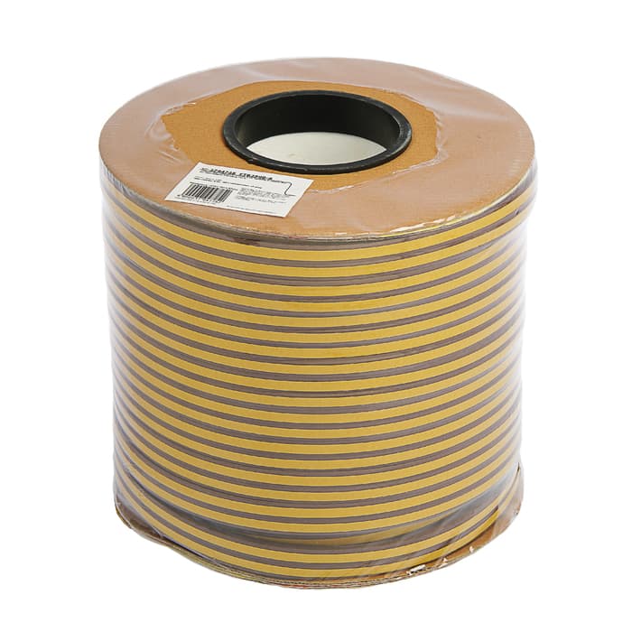 Уплотнитель резиновый ТУНДРА krep, профиль D, размер 9×8 мм, коричневый, в катушке 100 м