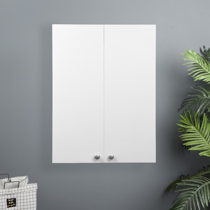 Шкаф навесной для ванной комнаты «Клик Мебель. Пронто», 2 полки, 600×240×800 мм, цвет белый