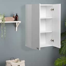 Шкаф навесной для ванной комнаты «Клик Мебель. Пронто», 2 полки, 480×240×800 мм, цвет белый