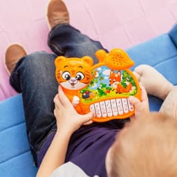 Музыкальная игрушка-пианино ZABIAKA «Любимые сказочки», звуковые эффекты, работает от батареек