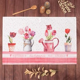 Полотенце «Этель. Любимая бабушка», 40×67 см, 100% хлопок, репс 190 г/м²