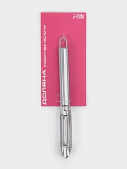 Овощечистка Доляна «Металлик», 21 см