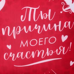 Подушка декоративная антистресс «Причина моего счастья» 23×21 см