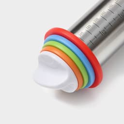 Скалка для теста с ограничителями кондитерская KONFINETTA, 43×5.5 см, рабочая часть 35 см, нержавеющая сталь