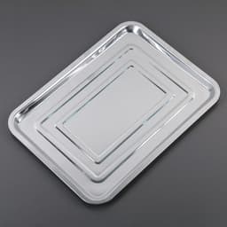 Противень, 39.5×29.5 см, нержавеющая сталь, серебристый