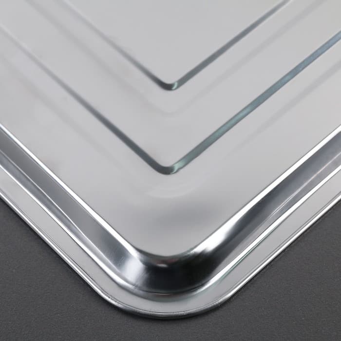 Противень, 39.5×29.5 см, нержавеющая сталь, серебристый