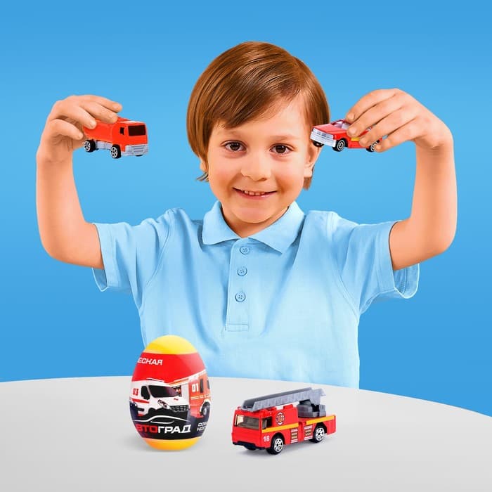 Машинка металлическая в яйце «Спецслужбы», масштаб 1:64, МИКС