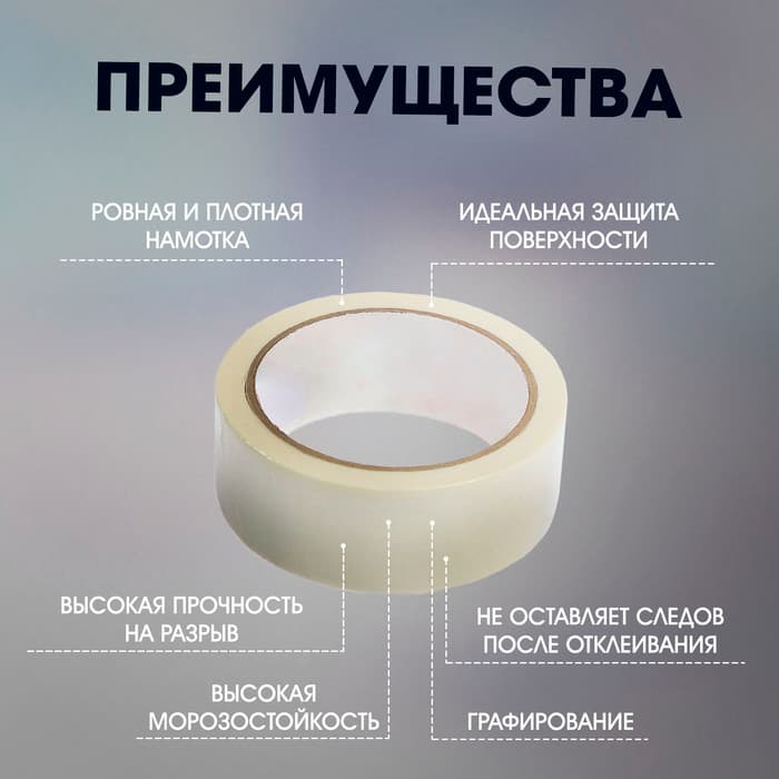 Лента малярная ЛОМ, самоклеящаяся, бумажная основа, 120 мкм, 36 мм × 45 м