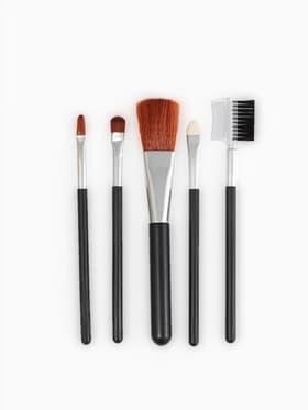 Набор кистей для макияжа, 5 шт., чёрный