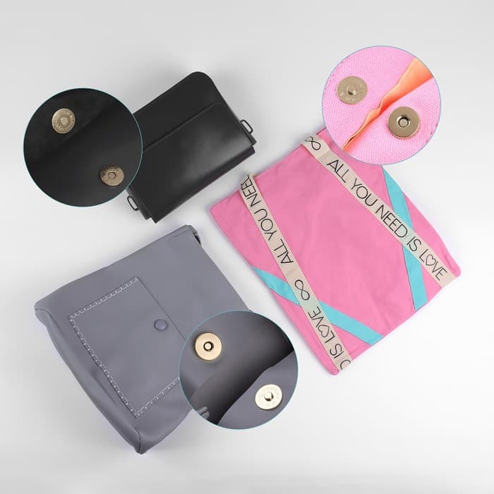 Кнопки магнитные, d=10 мм, 10 шт., цвет золотой