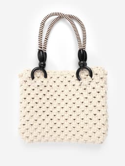 Ручки для сумки, 2 шт., вощёный шнур, 46±1×4.5 см, чёрные