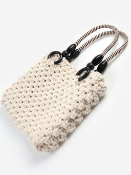 Ручки для сумки, 2 шт., вощёный шнур, 46±1×4.5 см, чёрные