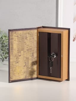 Шкатулка книга - сейф «Открытие нового мира», дерево, искусственная кожа, 21×13×5 см