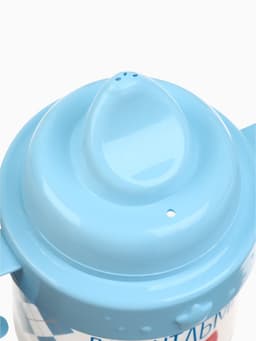 Поильник детский M&B «Джентльмен» с твёрдым носиком, от 9 мес., 140 мл., с ручками, голубой
