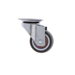 Колесо мебельное, d=30 мм, без тормоза, мягкий ход, коричневое