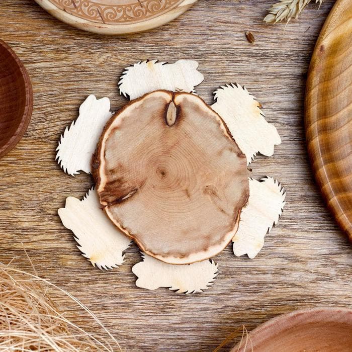 Подставка под горячее «Ёжики», d=11 см, можжевельник