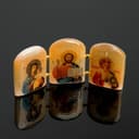 Икона настольная «Триптих православный», 12×6.5×1 см, селенит