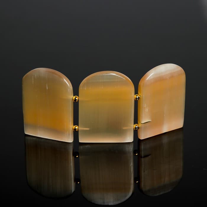 Икона настольная «Триптих православный», 12×6.5×1 см, селенит