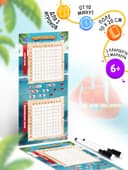 Настольная игра морской бой «Тихие воды», 2 стираемых маркера, 2 игровых поля, 6+