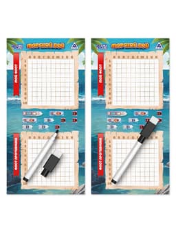 Настольная игра морской бой «Тихие воды», 2 стираемых маркера, 2 игровых поля, 6+