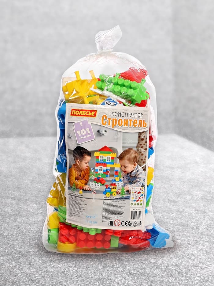 Конструктор «Строитель», 101 деталь