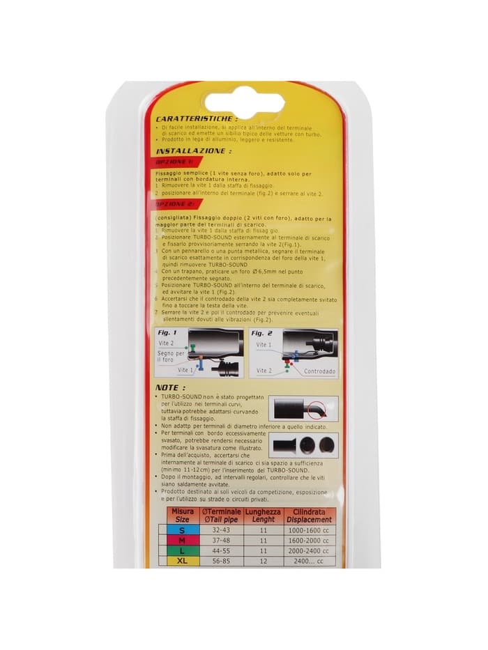 Свисток в глушитель, размер L, под диаметр трубы 44-55 мм, хром