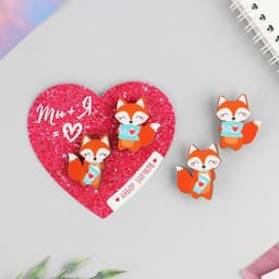 Набор парных значков «Ты + Я», 2 шт., 9.5×8.7 см