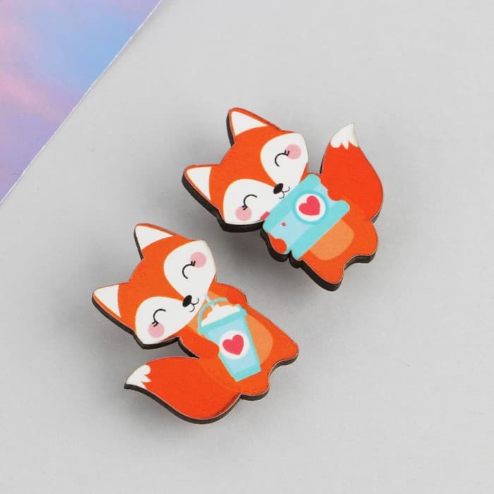 Набор парных значков «Ты + Я», 2 шт., 9.5×8.7 см