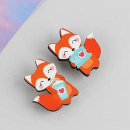 Набор парных значков «Ты + Я», 2 шт., 9.5×8.7 см