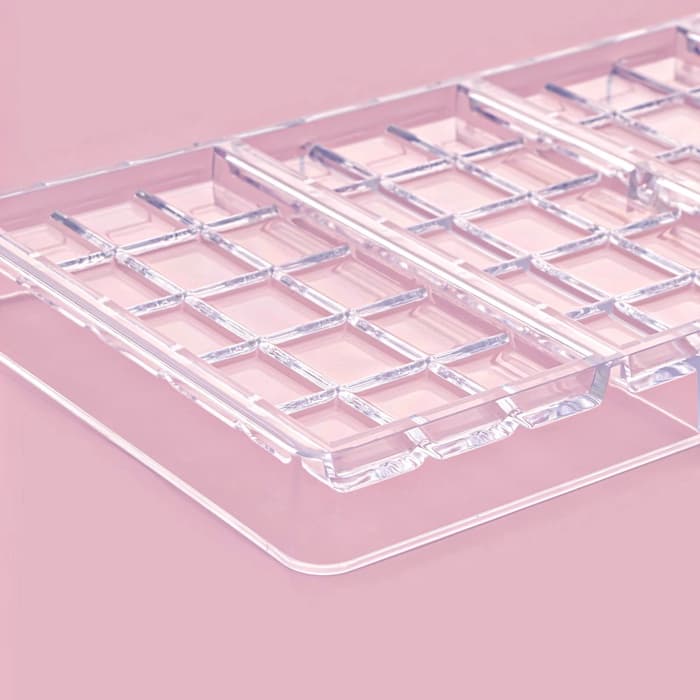 Форма для шоколада KONFINETTA «Плитка», 27×13.5×2.5 см, 4 ячейки, пластик, прозрачная