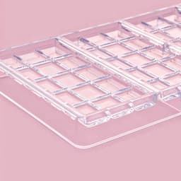 Форма для шоколада KONFINETTA «Плитка», 27×13.5×2.5 см, 4 ячейки, пластик, прозрачная