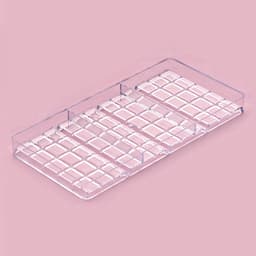 Форма для шоколада KONFINETTA «Плитка», 27×13.5×2.5 см, 4 ячейки, пластик, прозрачная