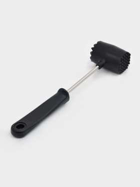 Молоток для мяса Доляна «Круг», 25 см, чёрный