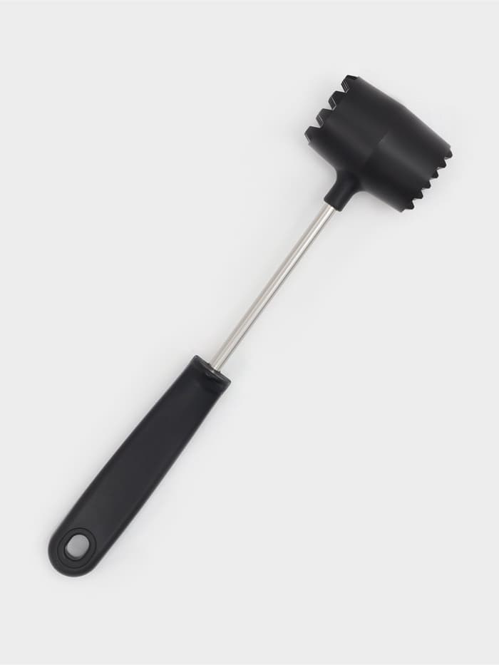 Молоток для мяса Доляна «Круг», 25 см, чёрный