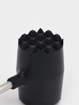 Молоток для мяса Доляна «Круг», 25 см, чёрный