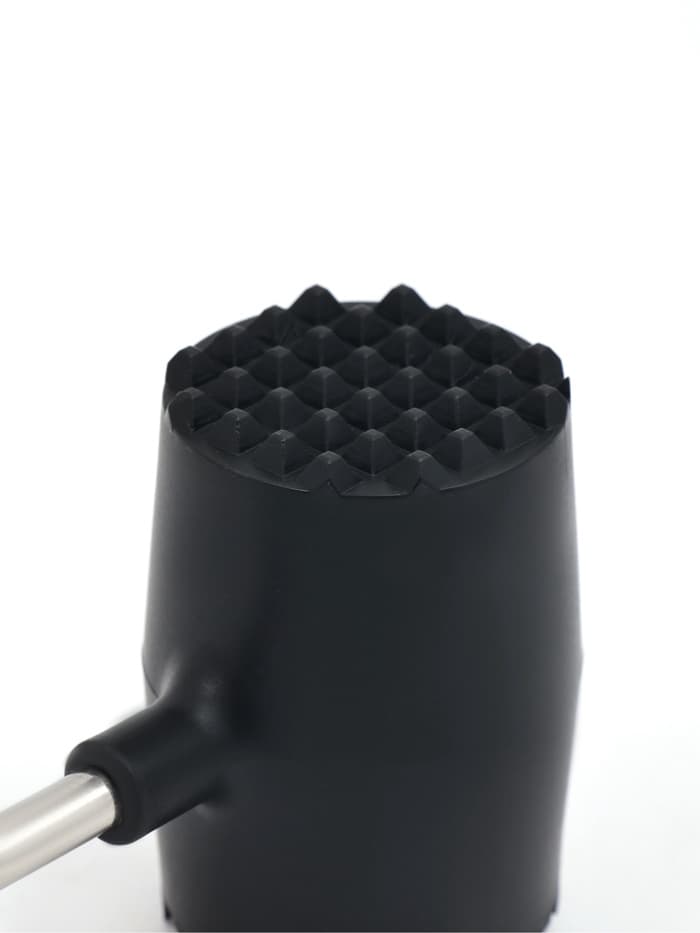 Молоток для мяса Доляна «Круг», 25 см, чёрный