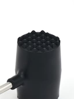 Молоток для мяса Доляна «Круг», 25 см, чёрный