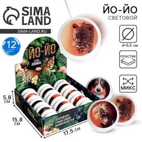 Йо-Йо Funny toys «Животные», световой, МИКС, в шоубоксе