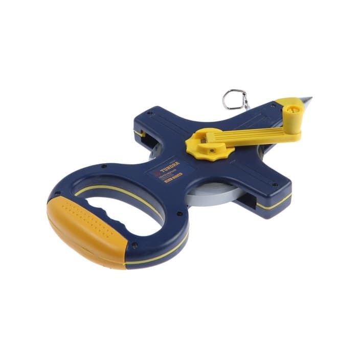 Рулетка геодезическая ТУНДРА, металлическая лента, 50 м × 12.5 мм