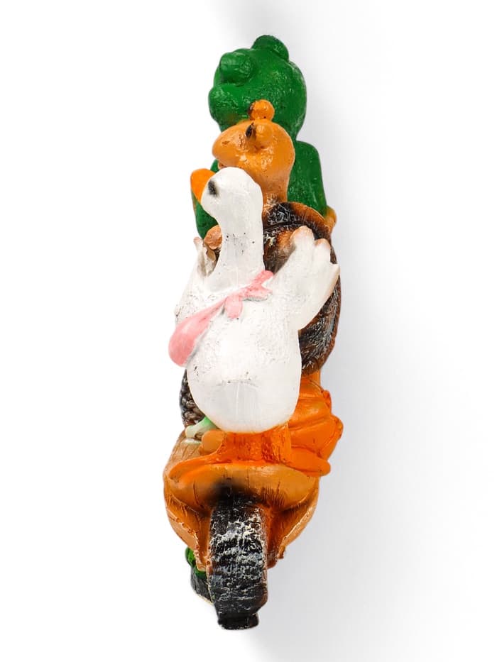 Садовая фигура из полистоуна «Зверюшки на самокате», 30×10.5×28 см