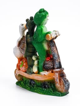 Садовая фигура из полистоуна «Зверюшки на самокате», 30×10.5×28 см