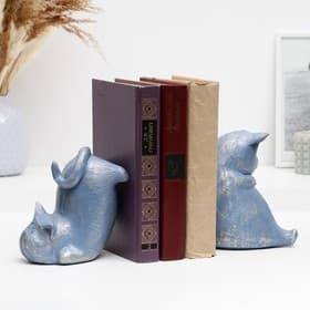 Держатель - подставка для книг «Два кота», набор 2 шт., 14 см