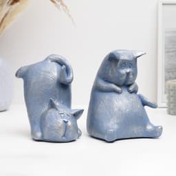 Держатель - подставка для книг «Два кота», набор 2 шт., 14 см