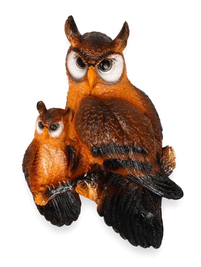 Садовая фигура из полистоуна «Две совы», подвесная, 31×20×8 см