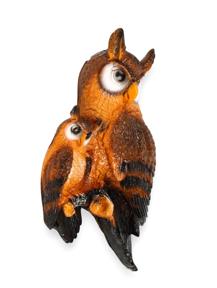 Садовая фигура из полистоуна «Две совы», подвесная, 31×20×8 см
