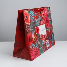 Пакет подарочный ламинированный, упаковка, «К Счастью», XL 49×40×19 см