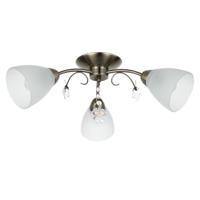 Люстра «Оливия» 3×40 Вт E27 бронза 45×43×20 см